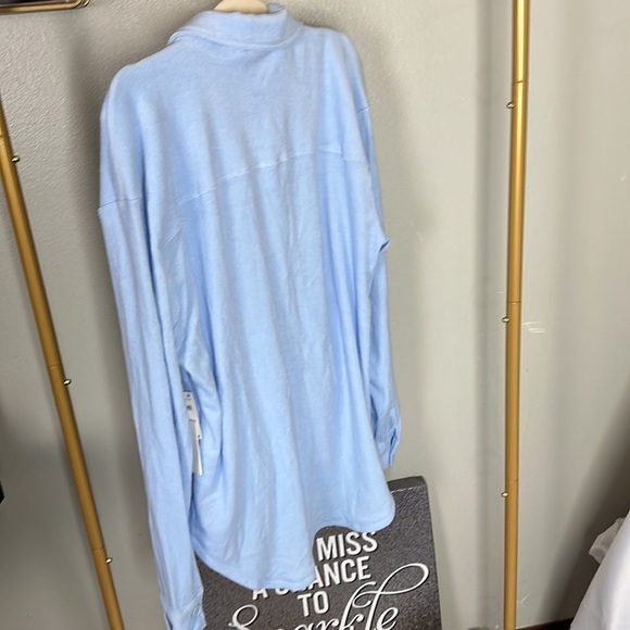 Good American Cover Up Shacket Ice Blue GASize 1/2/Size Small/Medium NWTSOLDOUT - Picture 4 of 8
